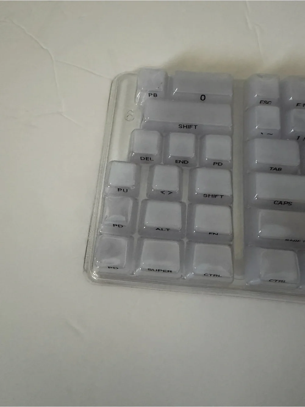 Jelly Crystal PBT Side Engraved Keycaps Mechanical Keyboard Semi Transparent
